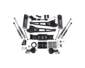BDS Suspension 4 Inch Lift Kit with Radius Arm | NX2 Nitro Series Shocks Ram 2500 with Rear Air Ride 4WD Diesel 2019-2024
