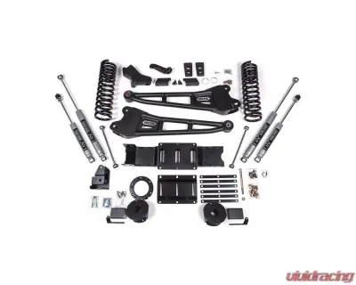 BDS Suspension 4 Inch Lift Kit with Radius Arm | NX2 Nitro Series Shocks Ram 2500 with Rear Air Ride 4WD Diesel 2019-2024 - BDS1714H