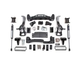 BDS Suspension 6 Inch Lift Kit | 5 Inch Block Kit | FOX 2.0 Performance Series Shock Ford F150 4WD 2014