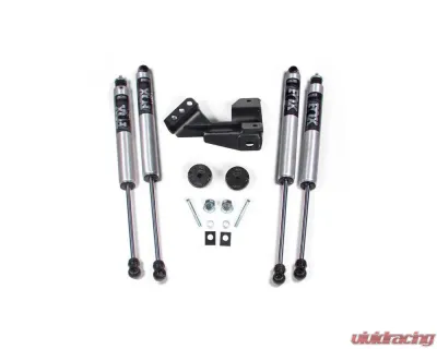 BDS Suspension 2 Inch Leveling Kit Coil Spacer | FOX 2.0 Performance Series Shock Ford F250 | F350 Super Duty 4WD 2017-2019 - BDS1519FS