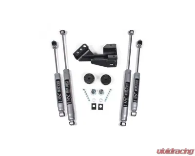BDS Suspension 2 Inch Leveling Kit Coil Spacer | NX2 Nitro Series Shock Ford F250 | F350 Super Duty 4WD 2017-2019 - BDS1519H