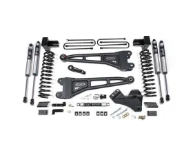 BDS Suspension 4 Inch Lift Kit with Radius Arm | 5 Inch Block Kit with 3 Leaf Main | FOX 2.0 Performance Series Shock Ford F250 | F350 Super Duty 4WD Diesel 2017-2019
