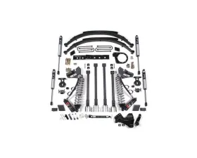 BDS Suspension 6 Inch Lift Kit with 4-Link | FOX 2.5 Performance Elite Coil-Over Conversion | Leaf Springs | FOX 2.0 Performance Series Shock Ford F250 | F350 Super Duty 4WD Diesel 2017-2019