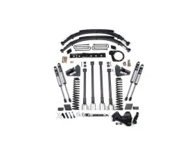 BDS Suspension 6 Inch Lift Kit | 4-Link Conversion | Leaf Springs | FOX 2.0 Performance Series Shock Ford F250 | F350 Super Duty 4WD Diesel 2017-2019