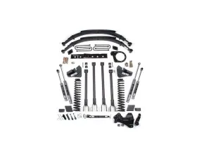 BDS Suspension 6 Inch Lift Kit | 4-Link Conversion Leaf Springs | NX2 Nitro Series Shock Ford F250 | F350 Super Duty 4WD Diesel 2017-2019