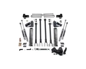 BDS Suspension 4 Inch Lift Kit with 4-Link | NX2 Nitro Series Shock Ford F350 Super Duty DRW 4WD Diesel 2020-2022