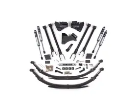 BDS Suspension 4 Inch Lift Kit 4-Link ConversionLeaf Springs | FOX 2.0 Performance Series Shock Ford F250 | F350 Super Duty 4WD Diesel 2017-2019