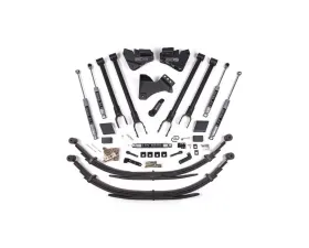 BDS Suspension 4 Inch Lift Kit | 4-Link Conversion | Leaf Springs | NX2 Nitro Series Shock Ford F250 | F350 Super Duty 4WD Diesel 2017-2019