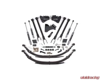BDS Suspension 4 Inch Lift Kit | 4-Link Conversion | Leaf Springs | NX2 Nitro Series Shock Ford F250 | F350 Super Duty 4WD Diesel 2017-2019 - BDS1555H