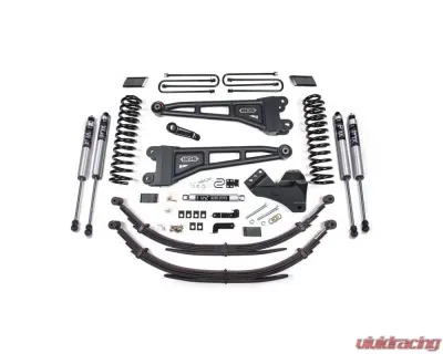 BDS Suspension 4 Inch Lift Kit with Radius Arm | Leaf Springs | FOX 2.0 Performance Series Shock Ford F250 | F350 Super Duty 4WD Diesel 2017-2019 - BDS1557FS