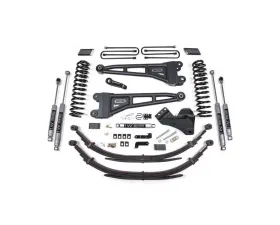 BDS Suspension 4 Inch Lift Kit with Radius Arm | Leaf Springs | NX2 Nitro Series Shock Ford F250 | F350 Super Duty 4WD Gas 2017-2019