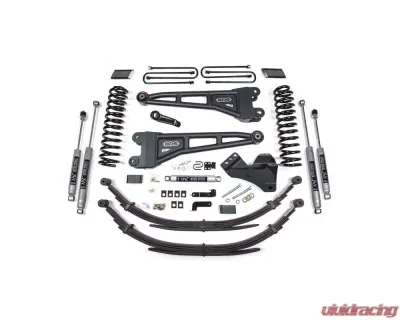 BDS Suspension 4 Inch Lift Kit with Radius Arm | Leaf Springs | NX2 Nitro Series Shock Ford F250 | F350 Super Duty 4WD Diesel 2017-2019 - BDS1557H