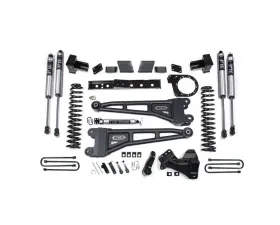 BDS Suspension 6 Inch Lift Kit with Radius Arm | 5 Inch Block with 3 Leaf Main | FOX 2.0 Performance Series Shock Ford F250 | F350 Super Duty 4WD Diesel 2017-2019