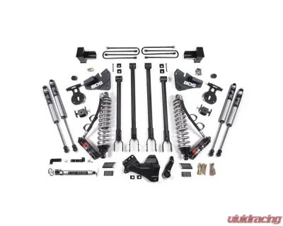 BDS Suspension 4 Inch Lift Kit with 4-Link | FOX 2.5 Performance Elite Coil-Over Conversion | FOX 2.0 Performance Series Shock Ford F350 Super Duty DRW 4WD Diesel 2017-2019 - BDS1577FPE