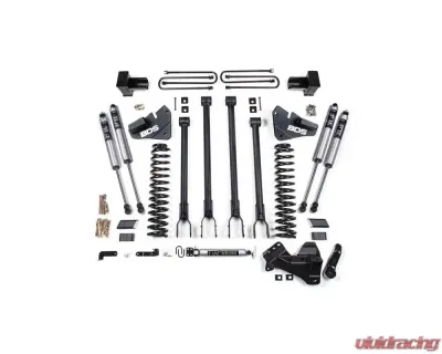 BDS Suspension 4 Inch Lift Kit with 4-Link | FOX 2.0 Performance Series Shock Ford F350 Super Duty DRW 4WD Diesel 2017-2019 - BDS1577FS