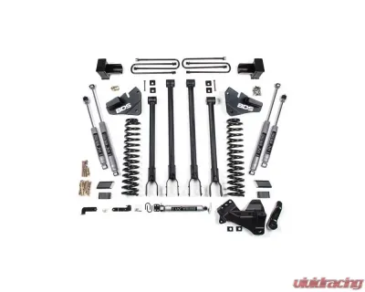 BDS Suspension 4 Inch Lift Kit with 4-Link | NX2 Nitro Series Shock Ford F350 Super Duty DRW 4WD Diesel 2017-2019 - BDS1577H