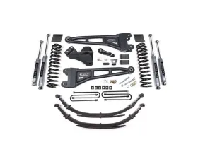 BDS Suspension 6 Inch Lift Kit with Radius Arm | Factory 2 Inch Rear Blocks | NX2 Nitro Series Shock Ford F250 | F350 Super Duty 4WD Diesel 2011-2016