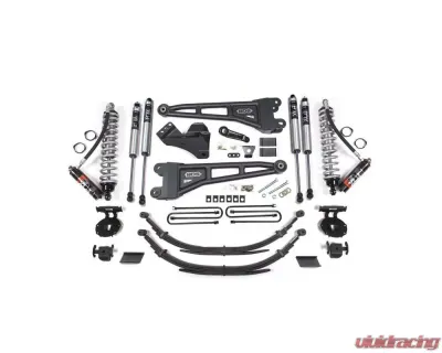BDS Suspension 4 Inch Lift Kit with Radius Arm | FOX 2.5 Performance Elite Coil-Over Conversion | Leaf Springs Ford F250 | F350 Super Duty 4WD Diesel 2017-2019 - BDS1597FPE