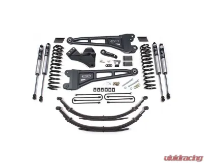 BDS Suspension 4 Inch Lift Kit with Radius Arm | Leaf Springs | FOX 2.0 Performance Series Shock Ford F-250 | F-350 Super Duty 2011-2016 - BDS1597FS