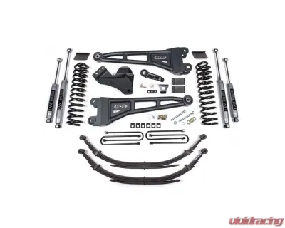 BDS Suspension 4 Inch Lift Kit with Radius Arm | Leaf Spring | NX2 Nitro Series Shock Ford F-250 | F-350 Super Duty 4WD 2011-2016 - BDS1599H