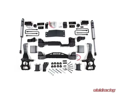 BDS Suspension 4 Inch Lift Kit | 3 Inch Block Kit | FOX 2.0 Performance Series Shock Ford F-150 4WD 2021-2025 - BDS1908FS