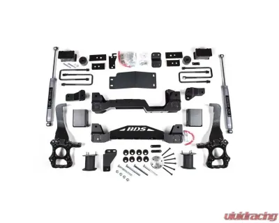 BDS Suspension 4 Inch Lift Kit | 3 Inch Block Kit | NX2 Nitro Series Shock Ford F-150 4WD 2021-2025 - BDS1908H
