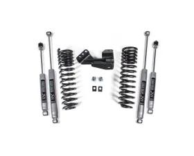 BDS Suspension 1-2 Inch Leveling Kit Performance Spring | NX2 Nitro Series Shock Ford F250 | F350 Super Duty 4WD 2017-2025
