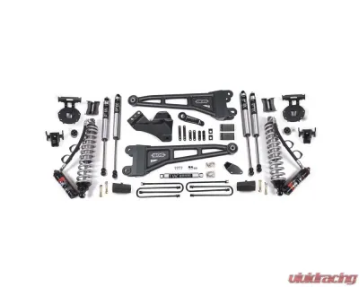 BDS Suspension 4 Inch Lift Kit with Radius Arm | FOX 2.5 Performance Elite Coil-Over Conversion Block Kit | with Factory Overload Ford F250 | F350 Super Duty 4WD Diesel 2005-2007 - BDS1932FPE
