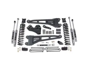 BDS Suspension 4 Inch Lift Kit with Radius Arm | Block Kit No Factory Overload | NX2 Nitro Series Shock Ford F250 | F350 Super Duty 4WD Diesel 2005-2007