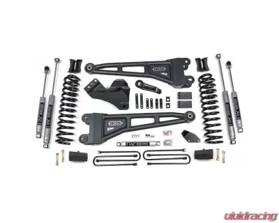 BDS Suspension 4 Inch Lift Kit with Radius Arm | Block Kit with Factory Overload | NX2 Nitro Series Shock Ford F250 | F350 Super Duty 4WD Gas 2008-2010 - BDS1941H
