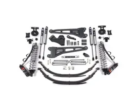 BDS Suspension 4 Inch Lift Kit with Radius Arm | FOX 2.5 Performance Elite Coil-Over Conversion | Leaf Springs Ford F250 | F350 Super Duty 4WD Diesel 2005-2007