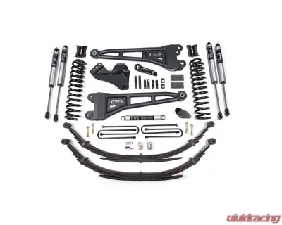 BDS Suspension 4 Inch Lift Kit with Radius Arm | Block Kit No Factory Overload | FOX 2.0 Performance Series Shock Shock Ford F250 | F350 Super Duty 4WD Gas 2005-2007 - BDS1936FS