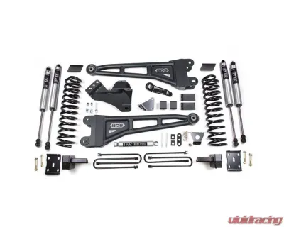 BDS Suspension 6 Inch Lift Kit with Radius Arm | 4 Inch Block Kit No Overload | FOX 2.0 Performance Series Shock Ford F250 | F350 Super Duty 4WD Gas 2005-2007 - BDS1948FS