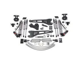 BDS Suspension 6 Inch Lift Kit with Radius Arm | FOX 2.5 Performance Elite Coil-Over Conversion | 4 Inch Block Kit And Add-A-Leaf No Overload Ford F250 | F350 Super Duty 4WD Diesel 2005-2007