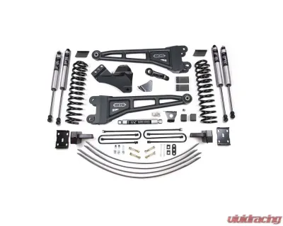 BDS Suspension 6 Inch Lift Kit with Radius Arm | 4 Inch Block Kit And Add-A-Leaf No Overload | FOX 2.0 Performance Series Shock Ford F250 | F350 Super Duty 4WD Diesel 2005-2007 - BDS1944FS