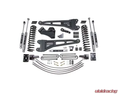 BDS Suspension 6 Inch Lift Kit with Radius Arm | 4 Inch Block Kit And Add-A-Leaf No Overload | NX2 Nitro Series Shock Ford F250 | F350 Super Duty 4WD Diesel 2005-2007 - BDS1944H