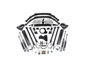 BDS Suspension 9 Inch Lift Kit with 4-Link | NX2 Nitro Series Shock Ford F250 | F350 Super Duty 4WD Diesel 2020-2022