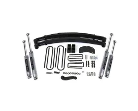 BDS Suspension 4 Inch Lift Kit NX2 Nitro Series Shocks Ford F350 Monobeam 4WD 1980-1996