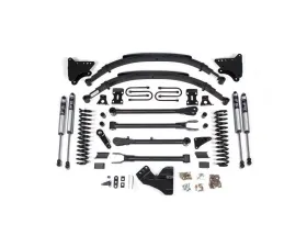 BDS Suspension 4 Inch Lift Kit with 4-Link | Leaf Springs And | FOX 2.0 Performance Series Shock Ford F250 | F350 Super Duty 4WD Gas 2005-2007