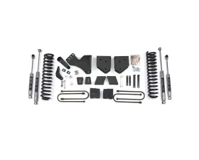 BDS Suspension 6 Inch Lift Kit | 5 Inch Block Kit No Overload | NX2 Nitro Series Shock Ford F250 | F350 Super Duty 4WD Gas 2005-2007