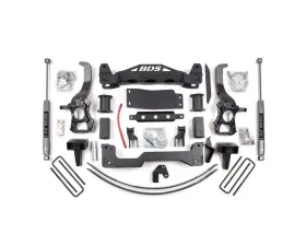 BDS Suspension 6 Inch Lift Kit NX2 Nitro Series Shocks Ford F150 4WD 2004-2008