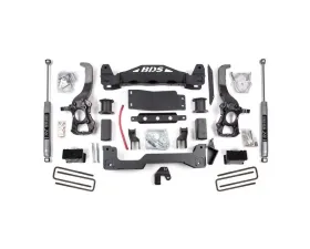 BDS Suspension 4 Inch Lift Kit NX2 Nitro Series Shocks Ford F150 4WD 2004-2008