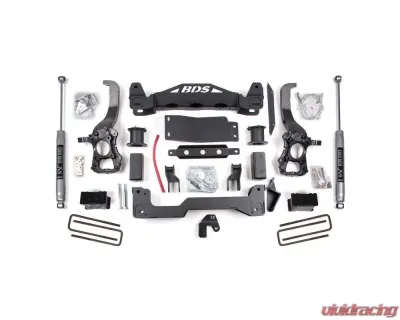 BDS Suspension 4 Inch Lift Kit NX2 Nitro Series Shocks Ford F150 4WD 2004-2008 - BDS576H