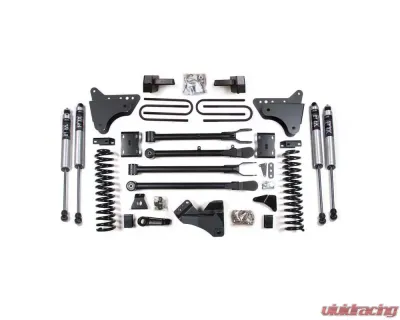 BDS Suspension 4 Inch Lift Kit with 4-Link | Block Kit | FOX 2.0 Performance Series Shock Ford F250 | F350 Super Duty 4WD Gas 2011-2016 - BDS580FS