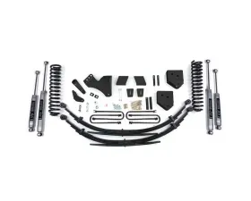 BDS Suspension 6 Inch Lift Kit | Factory 2 Inch Rear Blocks | NX2 Nitro Series Shock Ford F250 | F350 Super Duty 4WD Diesel 2011-2016