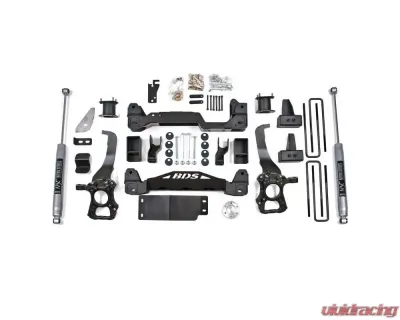 BDS Suspension 4 Inch Lift Kit NX2 Nitro Series Shocks Ford F150 4WD 2009-2013 - BDS598H