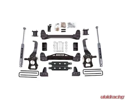 BDS Suspension 4 Inch Lift Kit NX2 Nitro Series Shocks Ford F150 2WD 2014 - BDS1504H