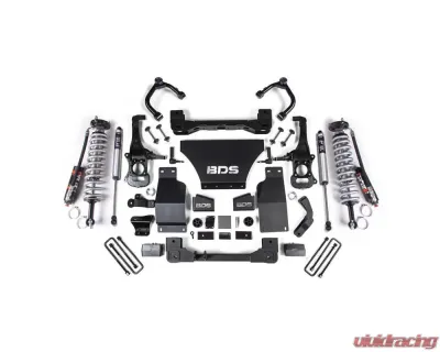 BDS Suspension 4 Inch Lift Kit | FOX 2.5 Performance Elite Coil-Over | FOX 2.0 Performance Series Rear Shock Chevrolet Silverado 1500 Trail Boss | GMC Sierra 1500 AT4 4WD Gas 2019-2024 - BDS1805FPE