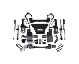 BDS Suspension 6 Inch Lift Kit FOX 2.0 Performance Series Front And Rear Shock Chevrolet Silverado 1500 | GMC Sierra 1500 4WD Gas 2019-2025