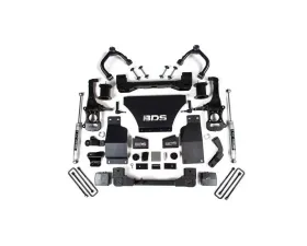 BDS Suspension 6 Inch Lift Kit | Strut Spacer Front Shock | NX2 Nitro Series Rear Shock Chevrolet Silverado 1500 | GMC Sierra 1500 4WD Gas 2019-2025